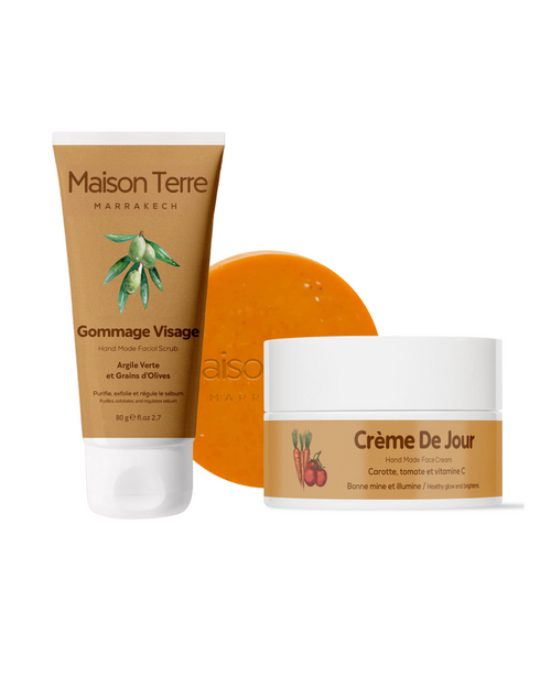 PACK COMPLET carotte : savon + crème + gommage
